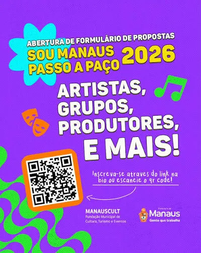 Prefeitura abre credenciamento de imprensa e criadores de conteúdo para o ‘#SouManaus Passo a Paço 2026’