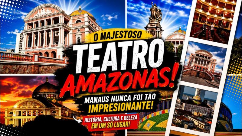 Teatro Amazonas - Um majestoso monumento histórico no coração da floresta.
